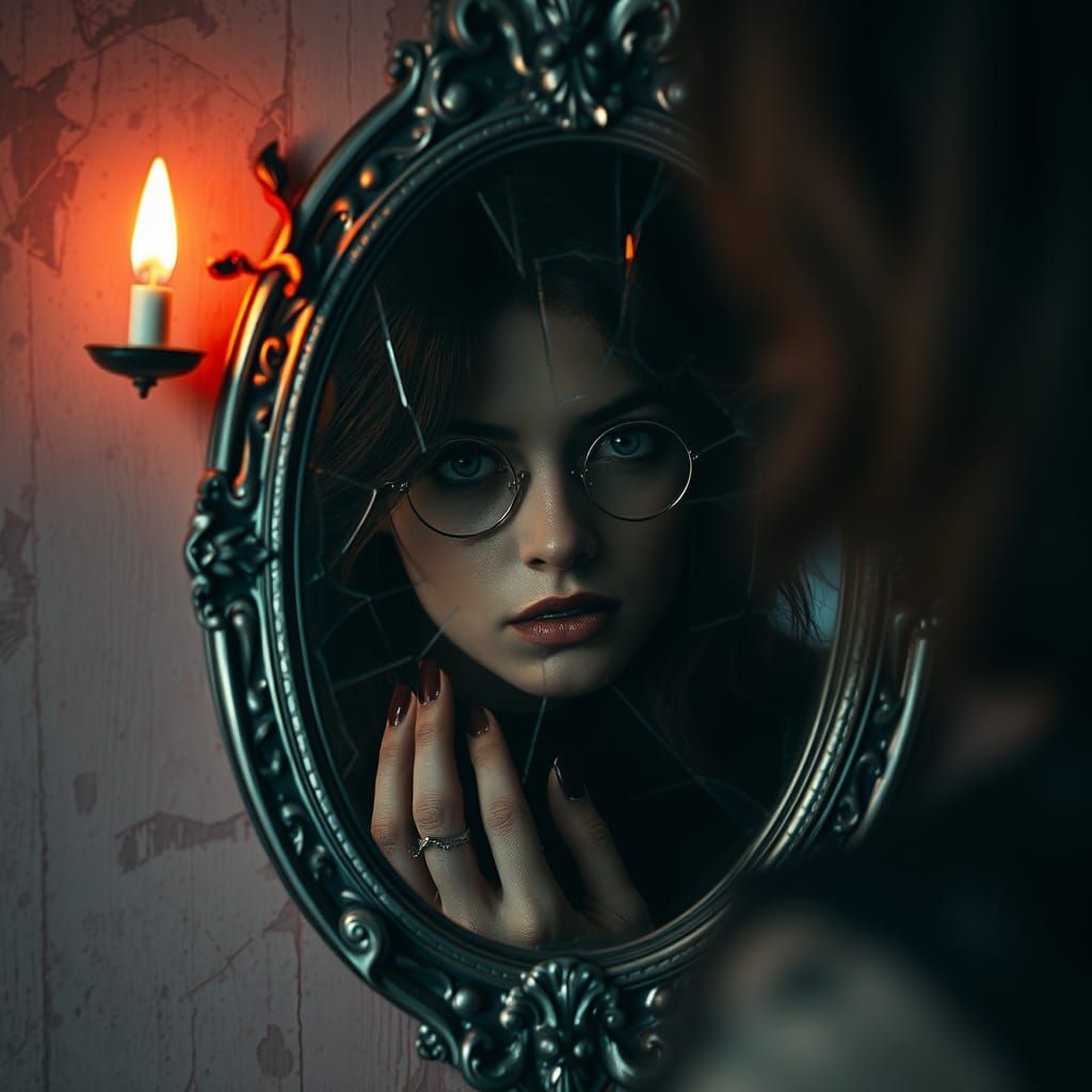 Gothic Woman in Heartache, a Haunting Portrait