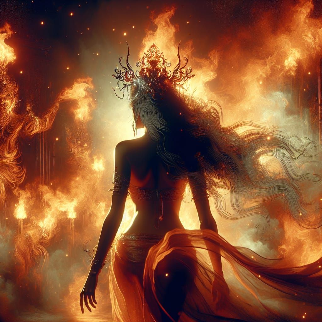 Fiercely Beautiful Pyromancer Walks Away From Inferno
