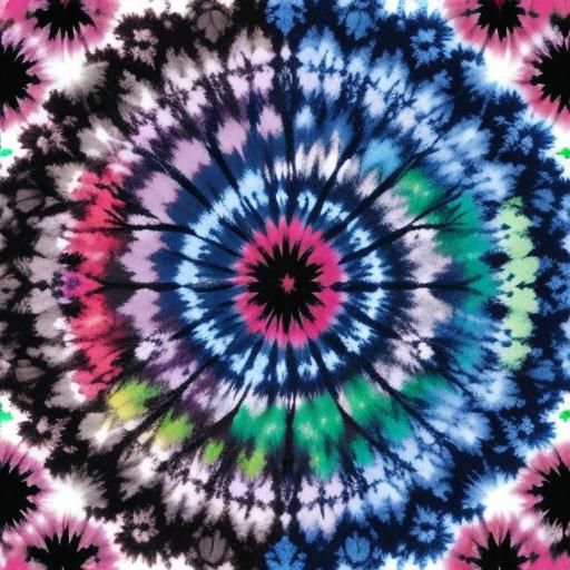 Colorful Tie-Dye Pattern: Shibori Style