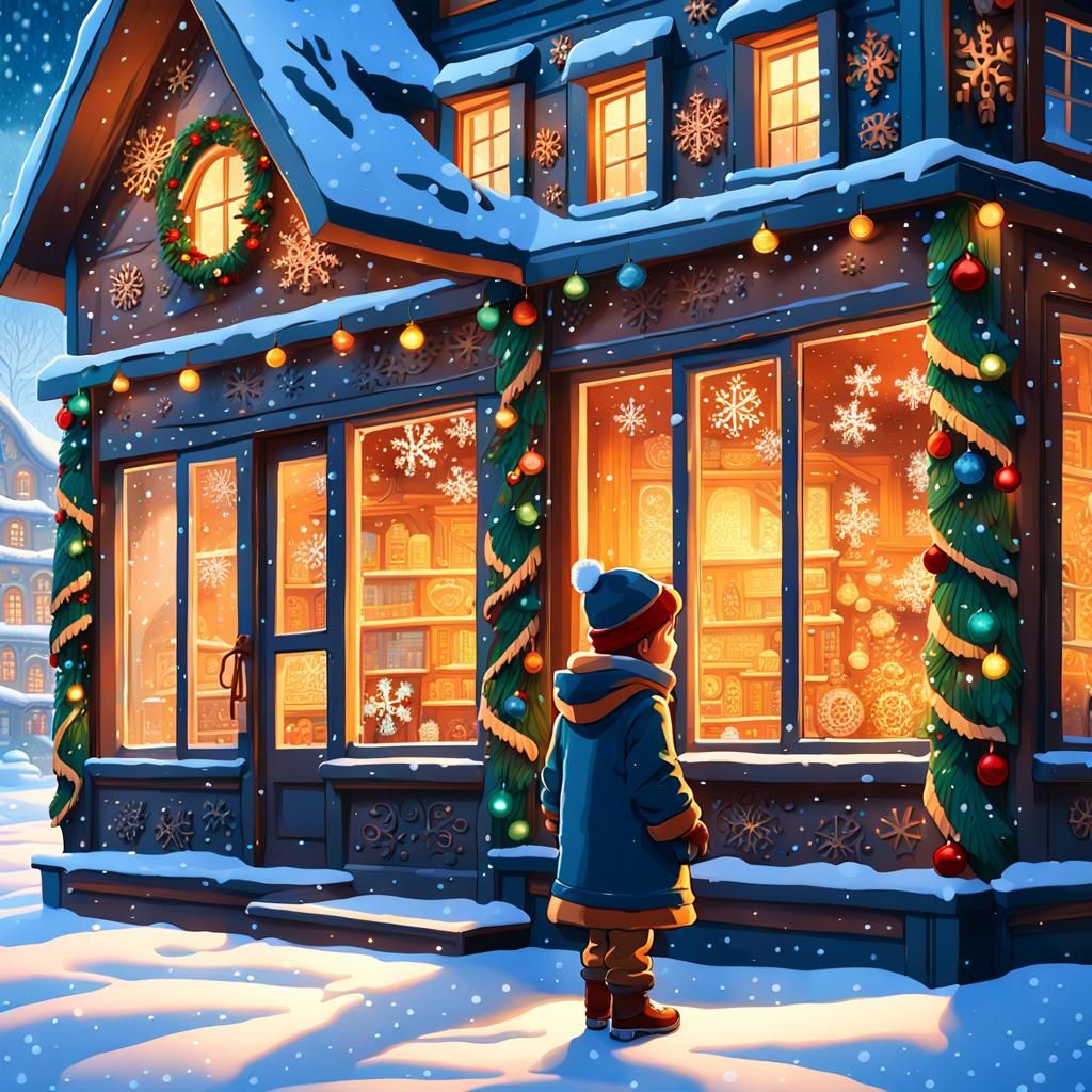 Child's Christmas Wonderland Revealed in Magical Fantasy Art