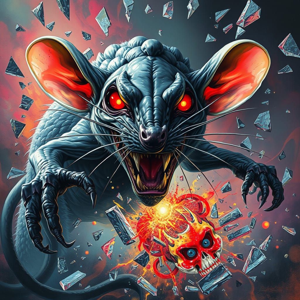 Alien hybrid rat monster