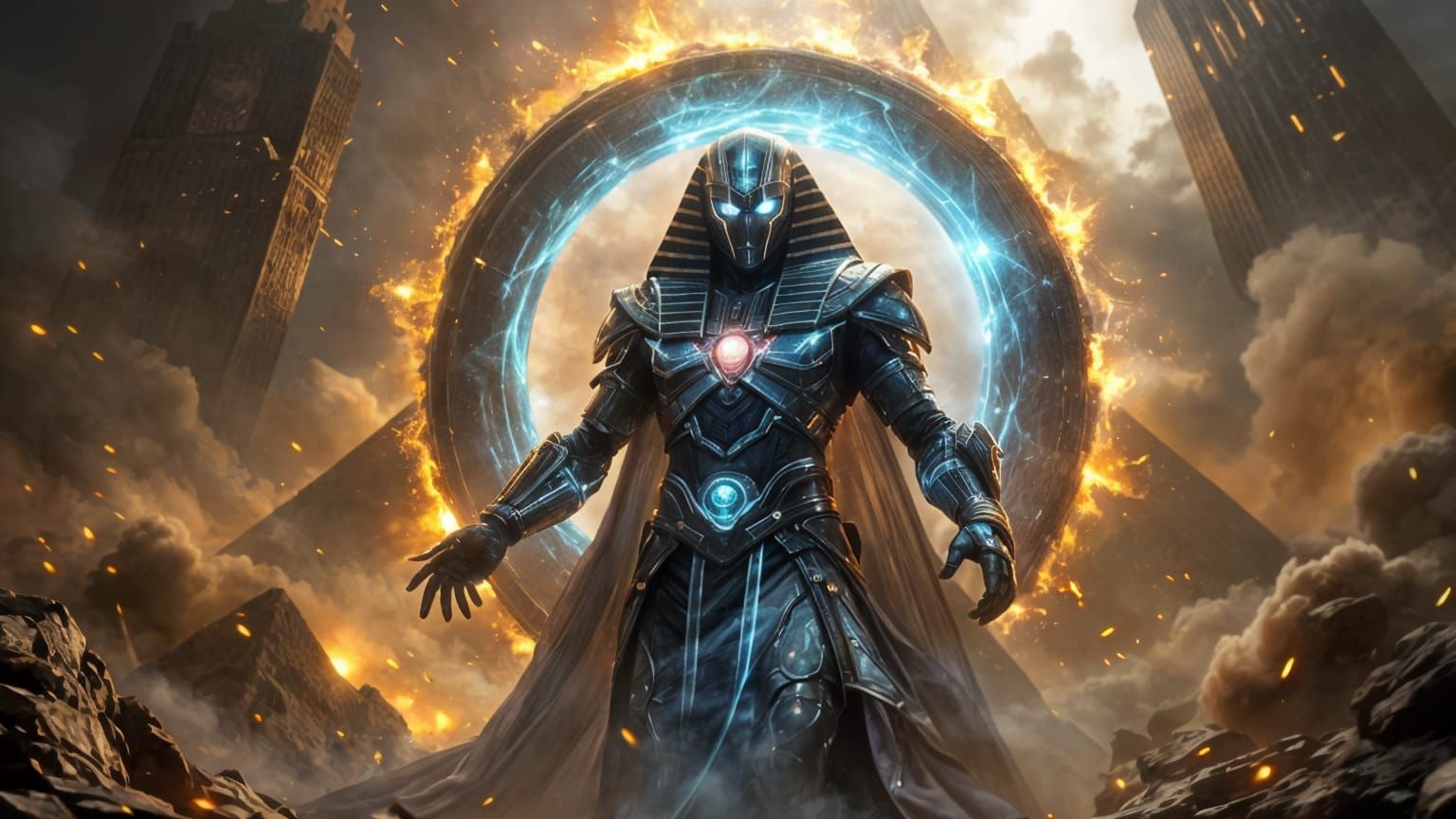 Neo-Egyptian Overlord Arrives in Cinematic Style