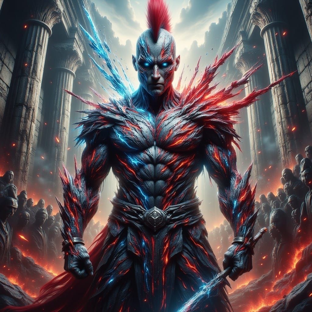 Epic Gladiator Battle in Vibrant Coliseum