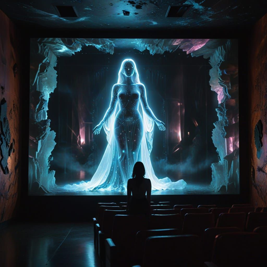 Goddess Silhouette Haunts the Underground Theater