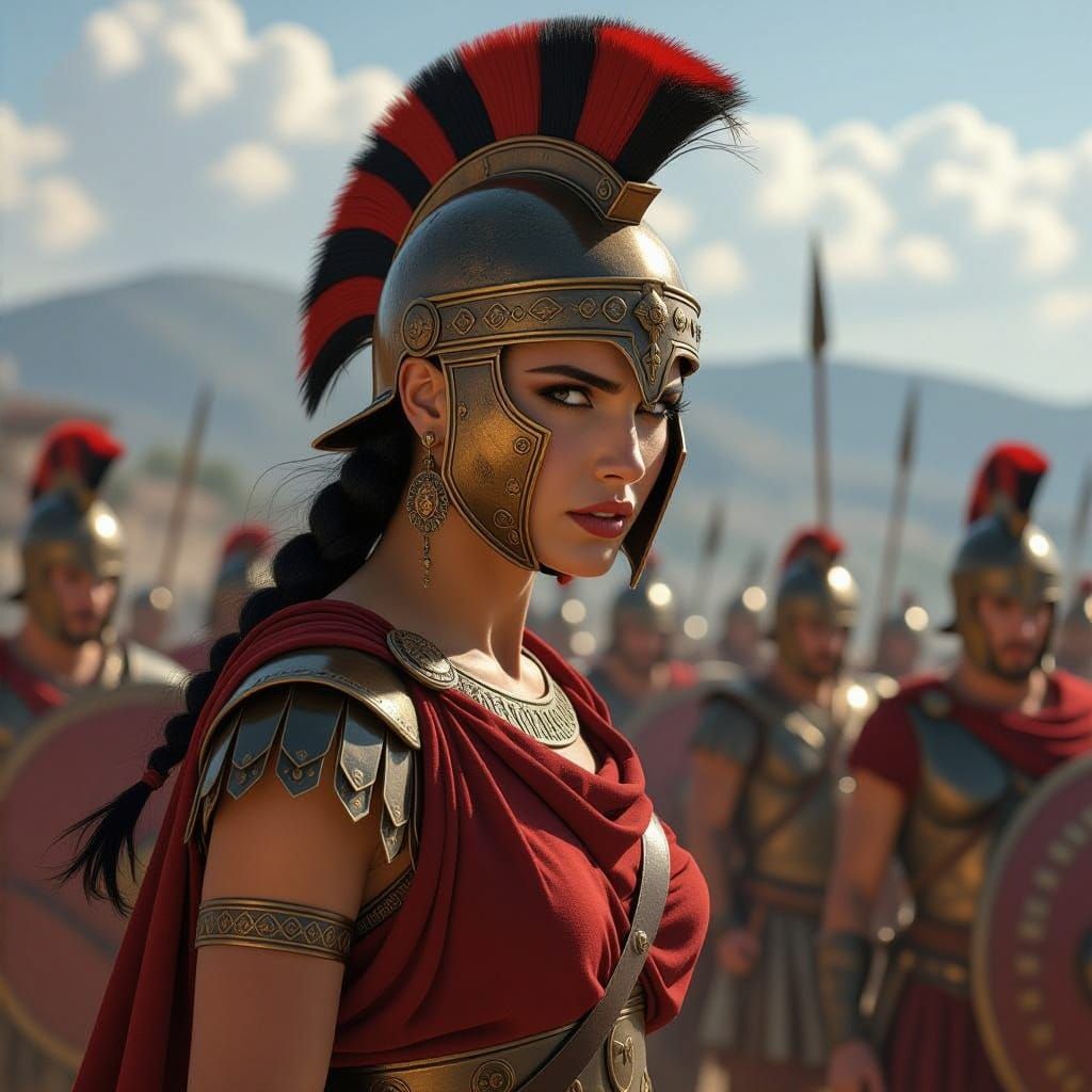 Etruscan Goddess of War in Ancient Battle