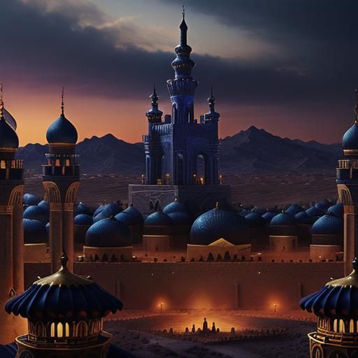 Stunning Arabian Nights Digital Matte Painting