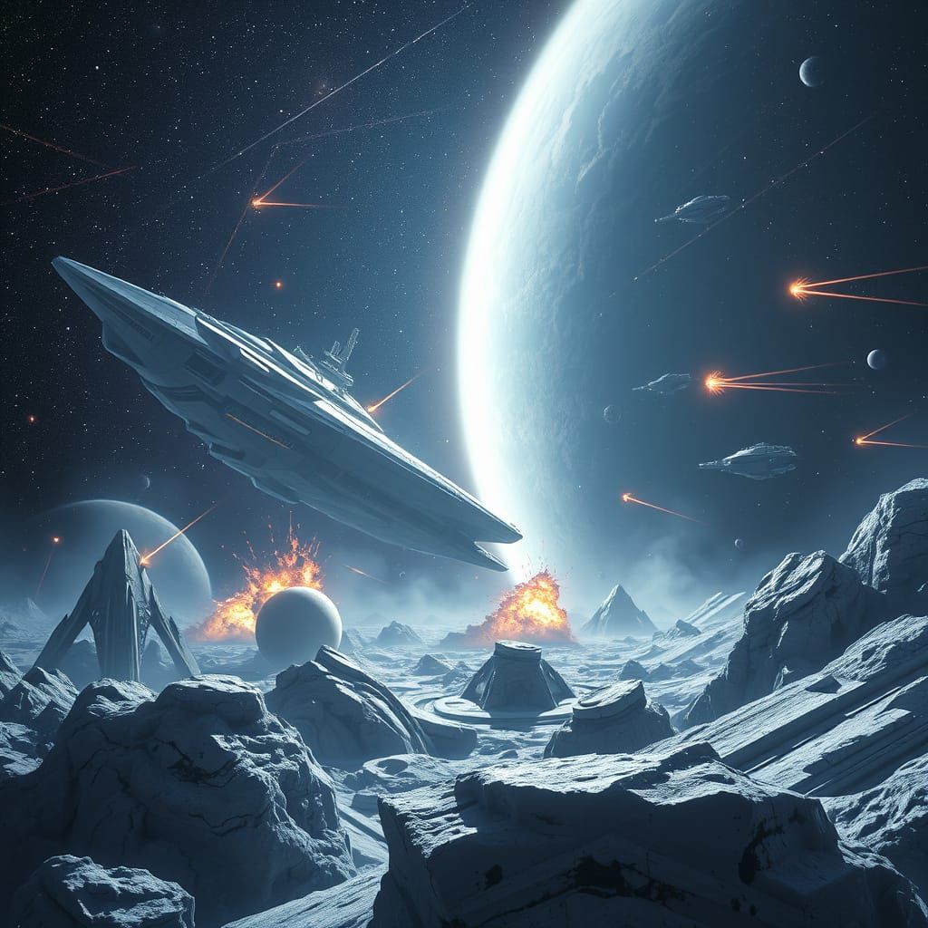 Surreal Space Battle in the Oort Cloud