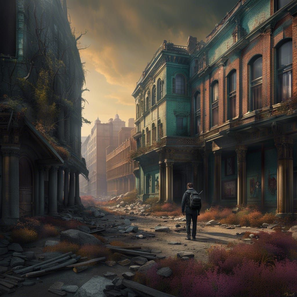 Vibrant Past Meets Quiet Abandonment: Matte Painting