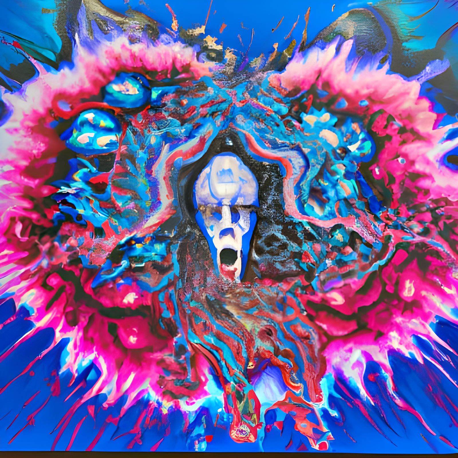 Psychedelic Death's Head