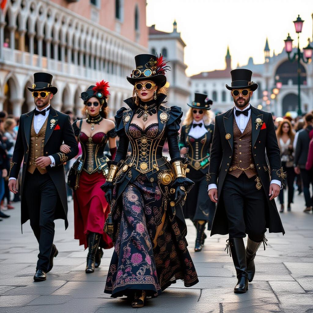 Steampunk Masquerade Ball in Venice