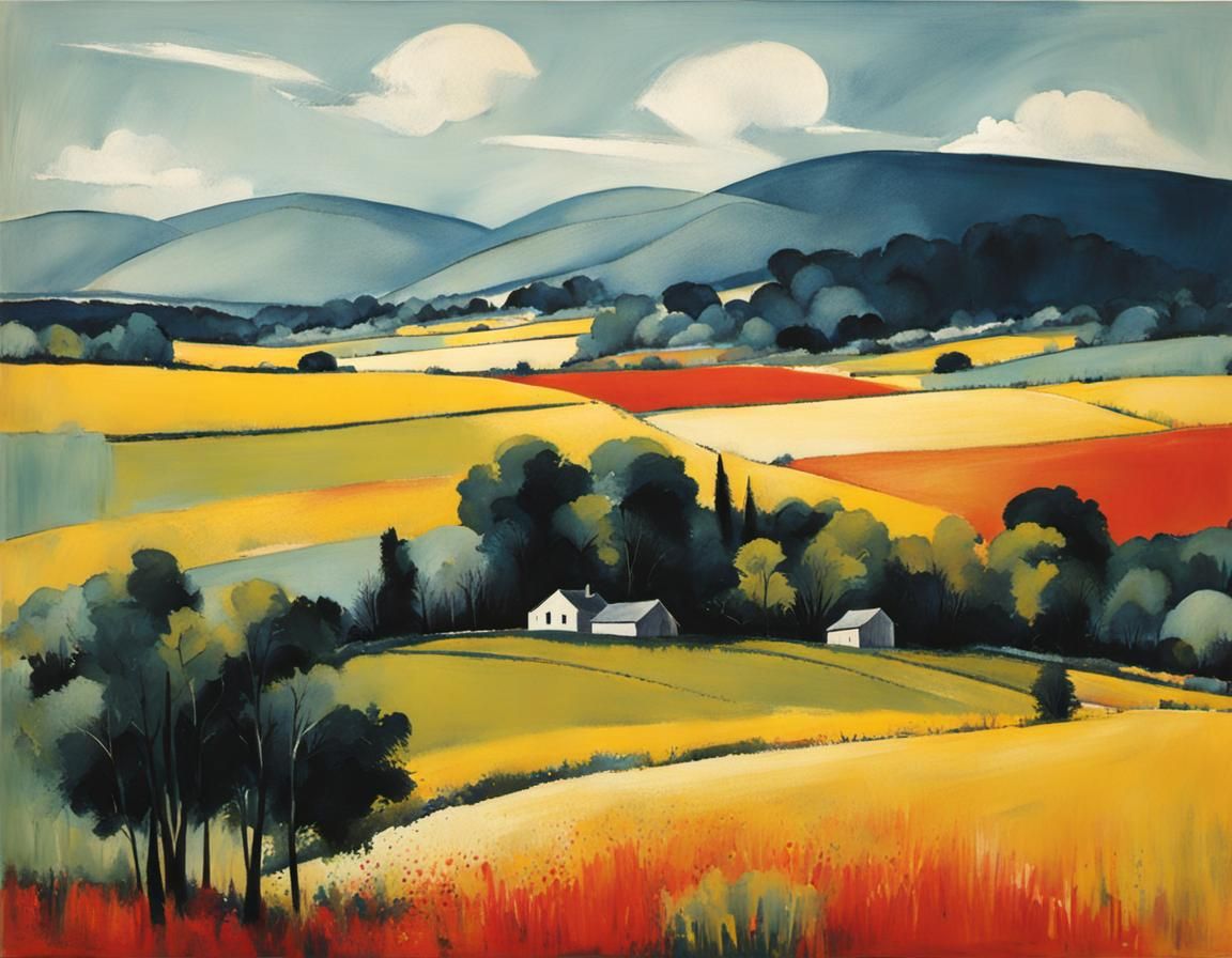 Landscape in Monotype Art