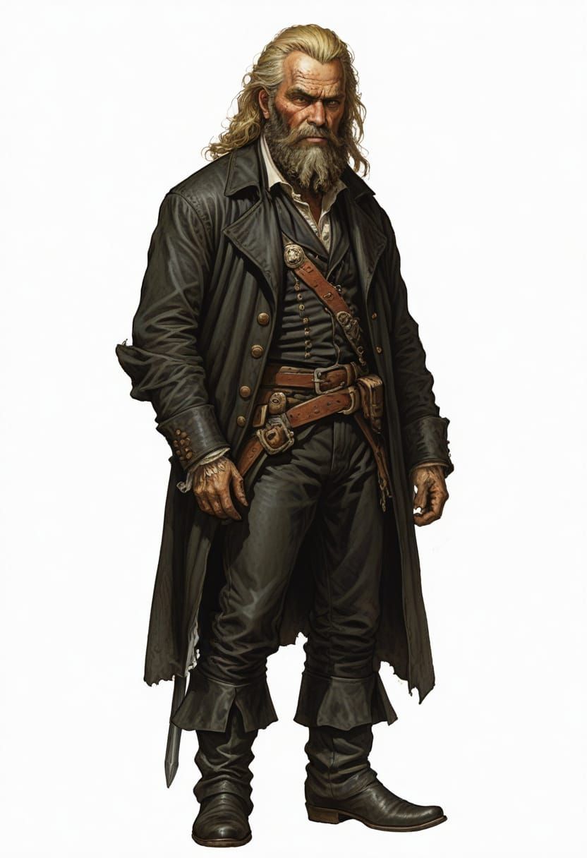 18th Century Caribbean Crimelord Portrait