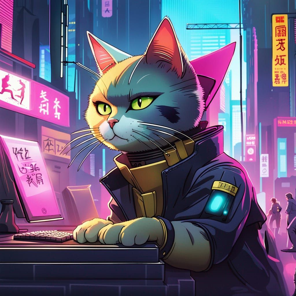 imagine a world where cats take on human jobs! Cats running a business, saving lives, or pursuing creative endeavors, An...