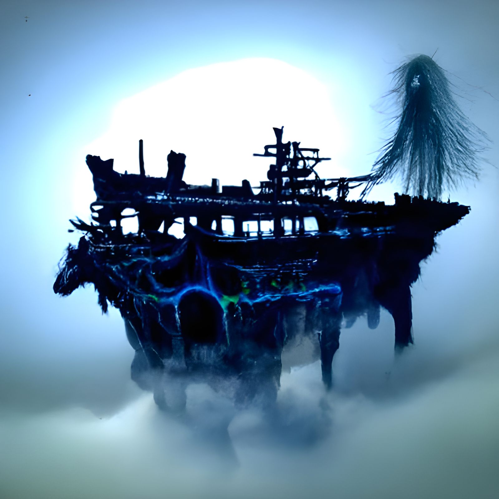 Ethereal Ghost Ship from Another Realm