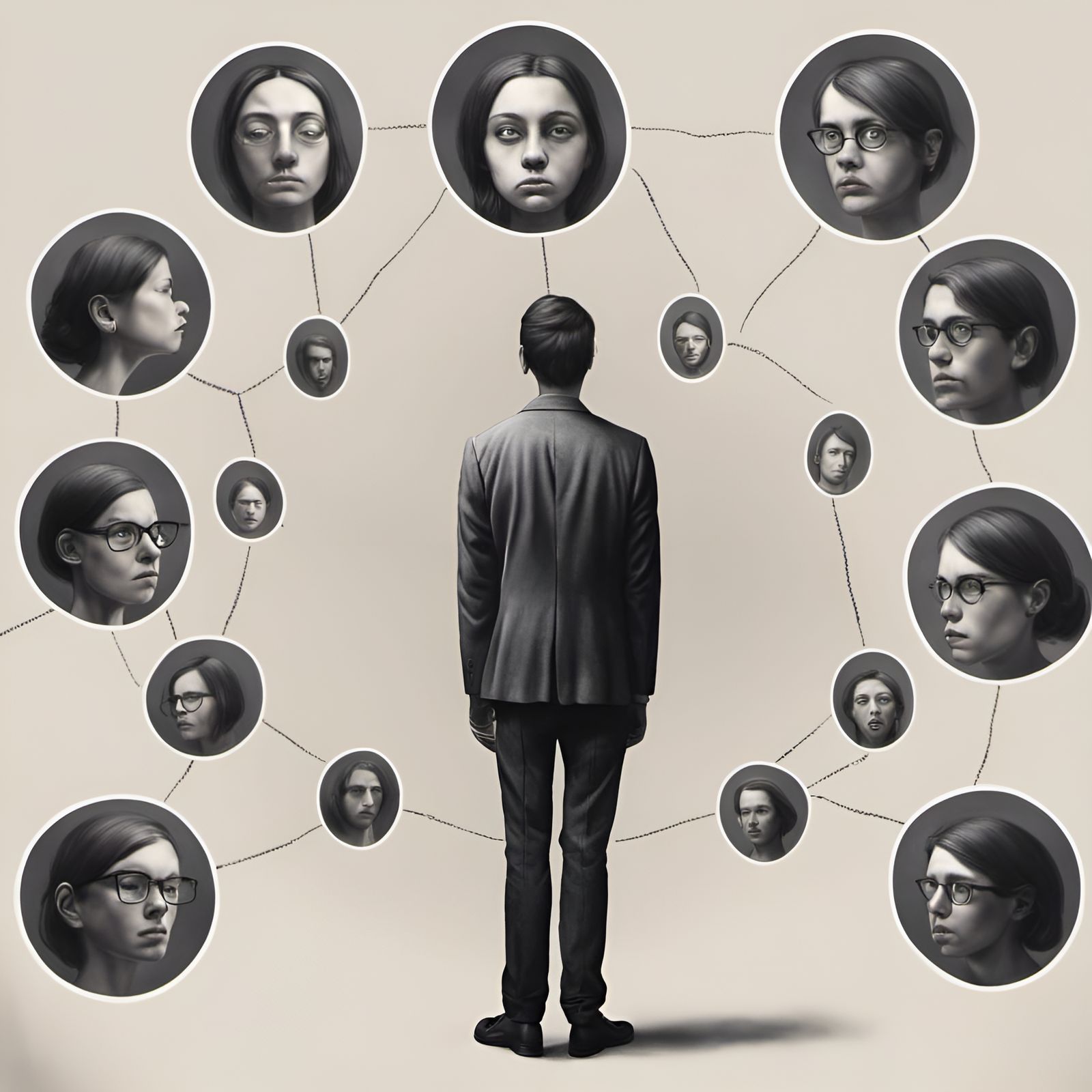 Hyperrealistic Visual Representation of Imposter Syndrome