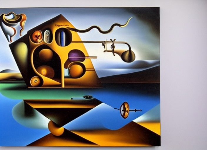Melting Mechanical Surrealism in Dali Style