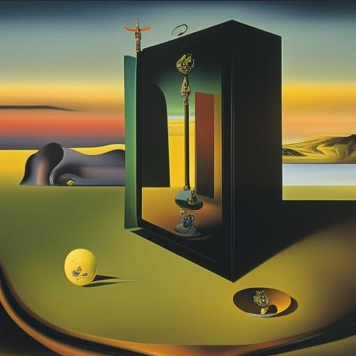 Surreal Body Suffering from Toxic Brains, Dali Style