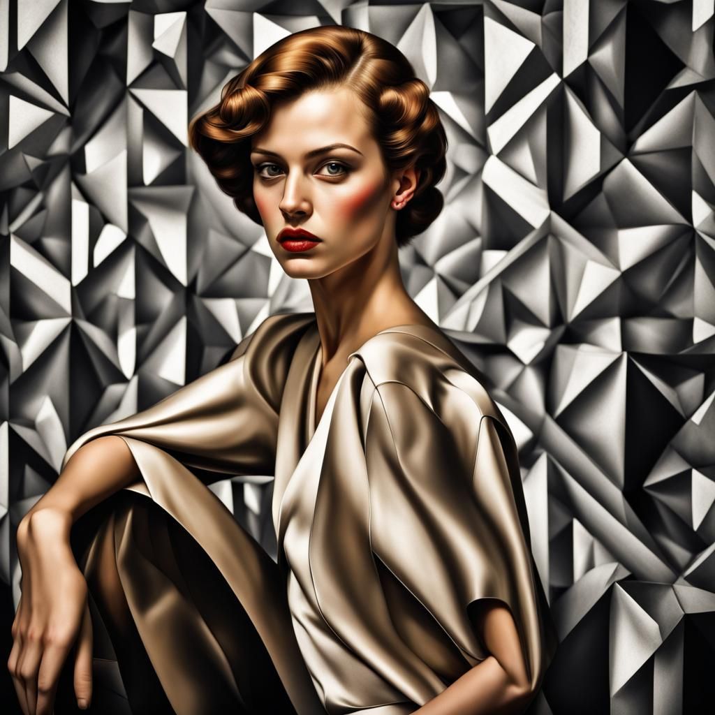 Self Portrait in Cubist Style