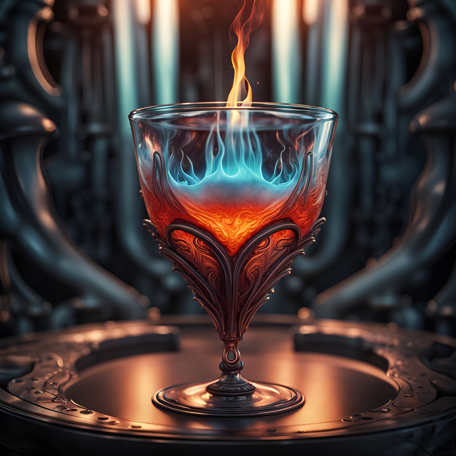 eternal flame cocktail glas