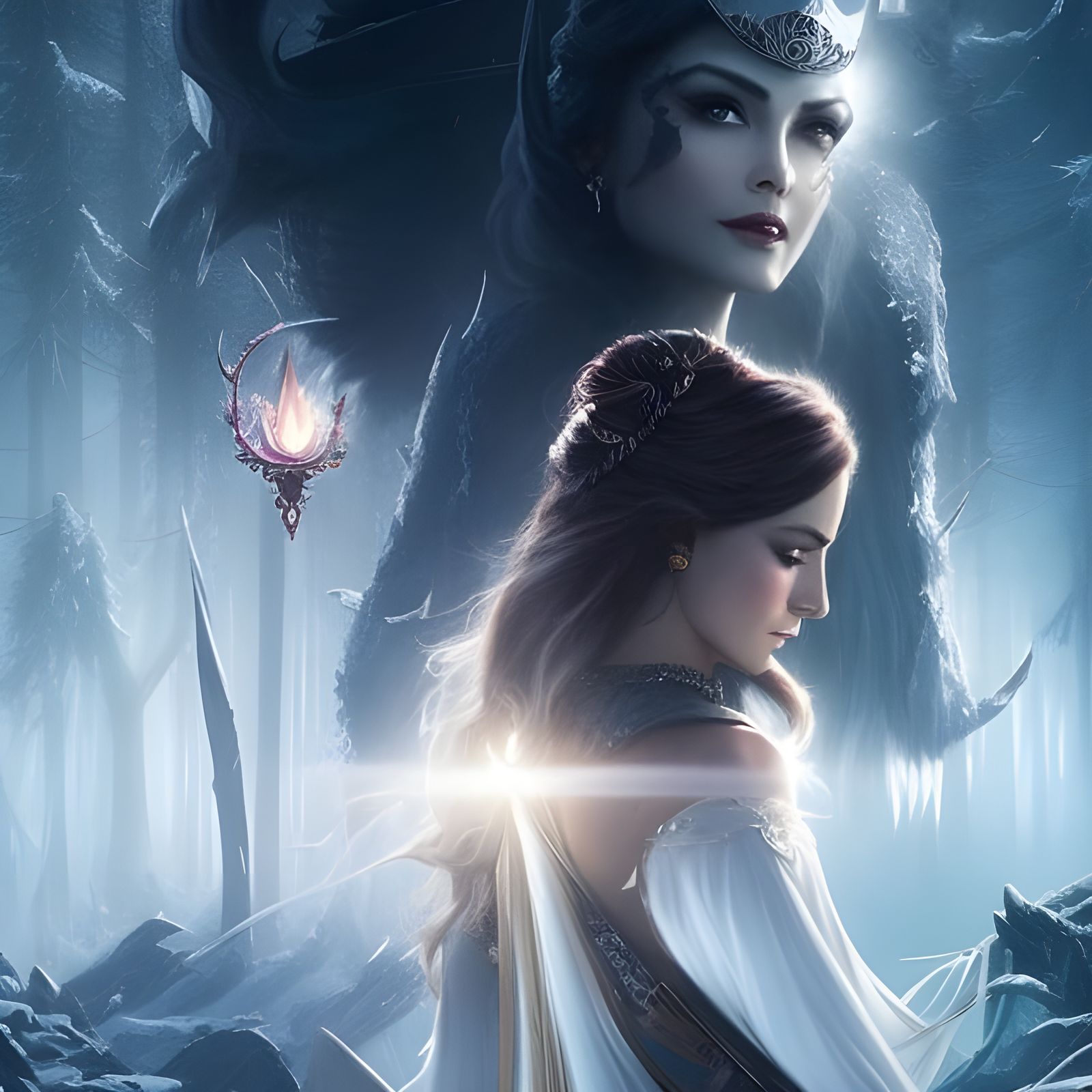 Sinister Ice Queen in Fairytale Style