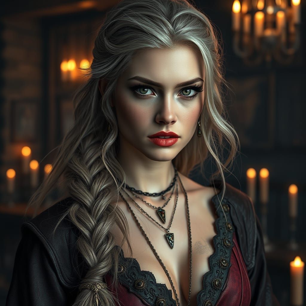 Regal Viking Goddess with European Features