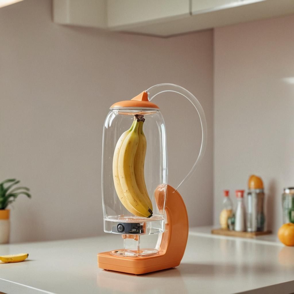 Surreal Banana Dispenser in Pop-Art Photography