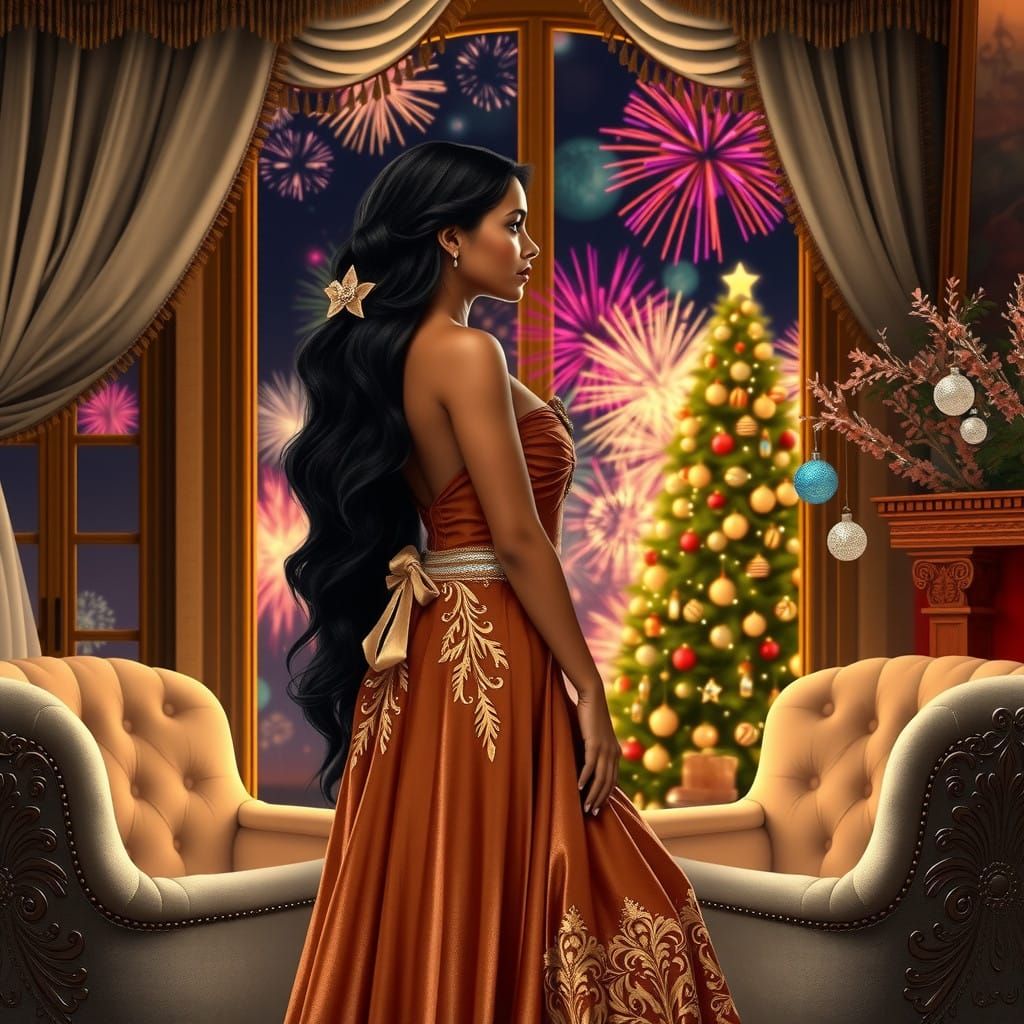 Pocahontas Enchants a Winter Wonderland in Vibrant Colors