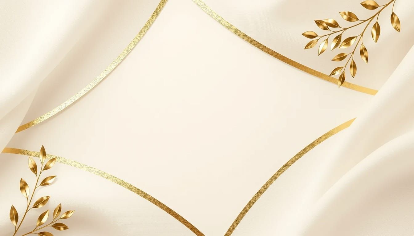Elegant Minimalist Banner Background with Gold Accents