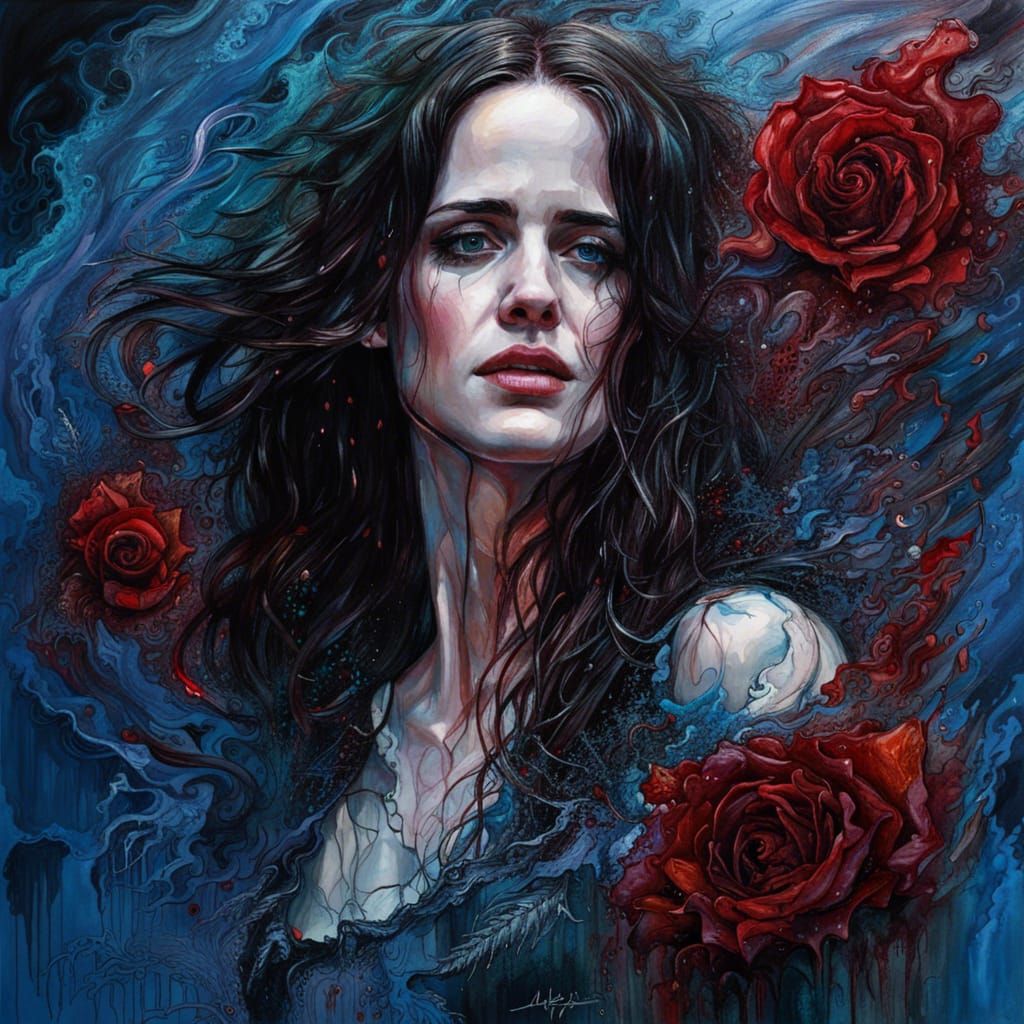 Eva Greenece, by Greg Rutkowski, int...