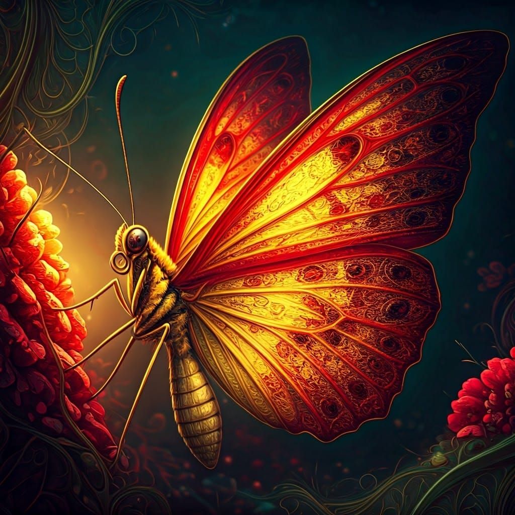 Red&Yellow Butterfly 1