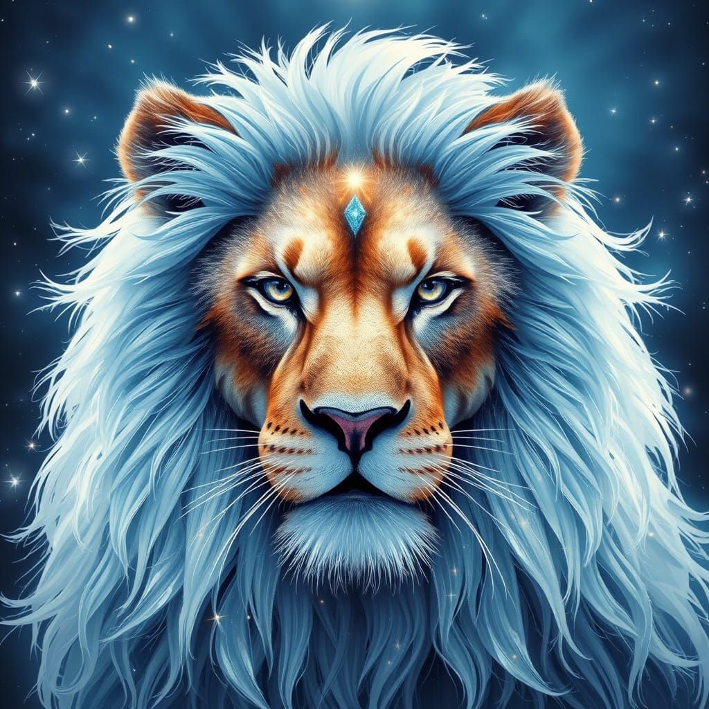 Celestial Lion Fae with Iridescent Coat