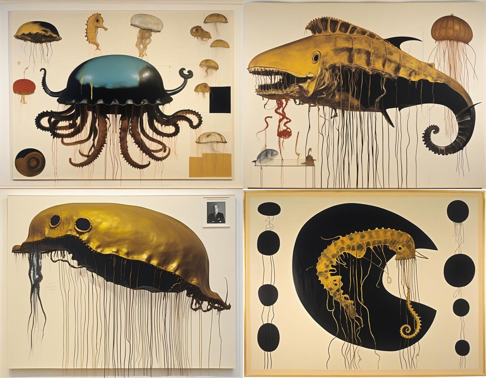 Horrific Hybrid Creature Inspired by Surrealist Art