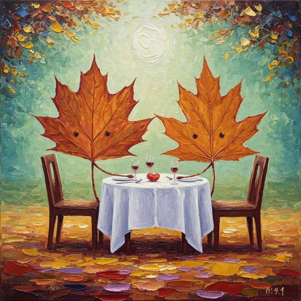 Romantic Autumnal Date Night in Expressionist Style