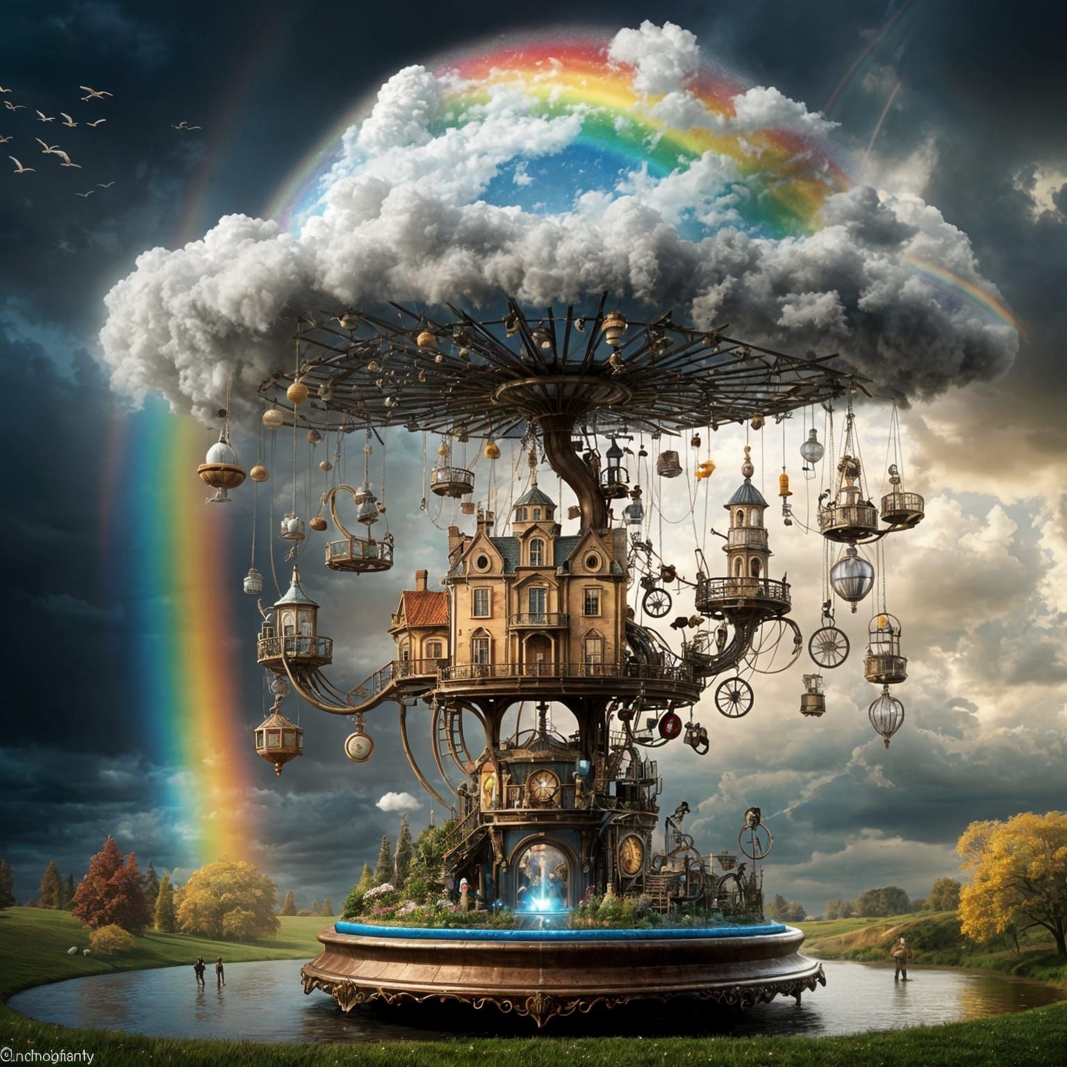 Weather Machine Controls Rainbows, Clouds in Jansson Style