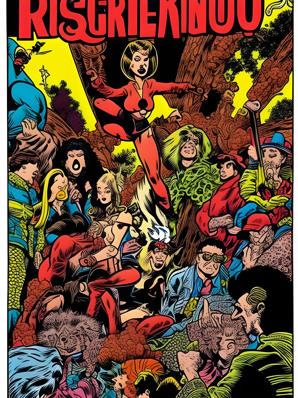 Risque Underground Comix Art in R. Crumb Style