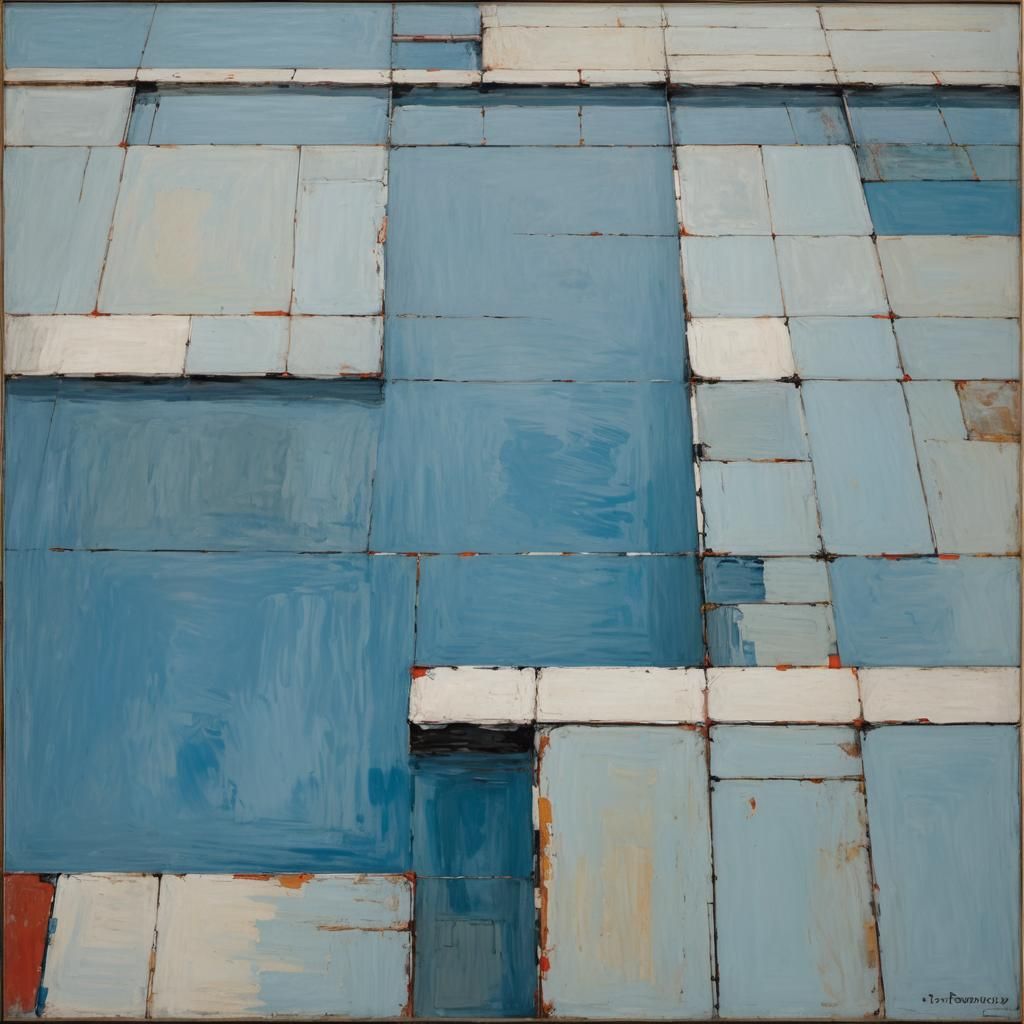 Abstract Minimalism: Piet Mondrian Style Art