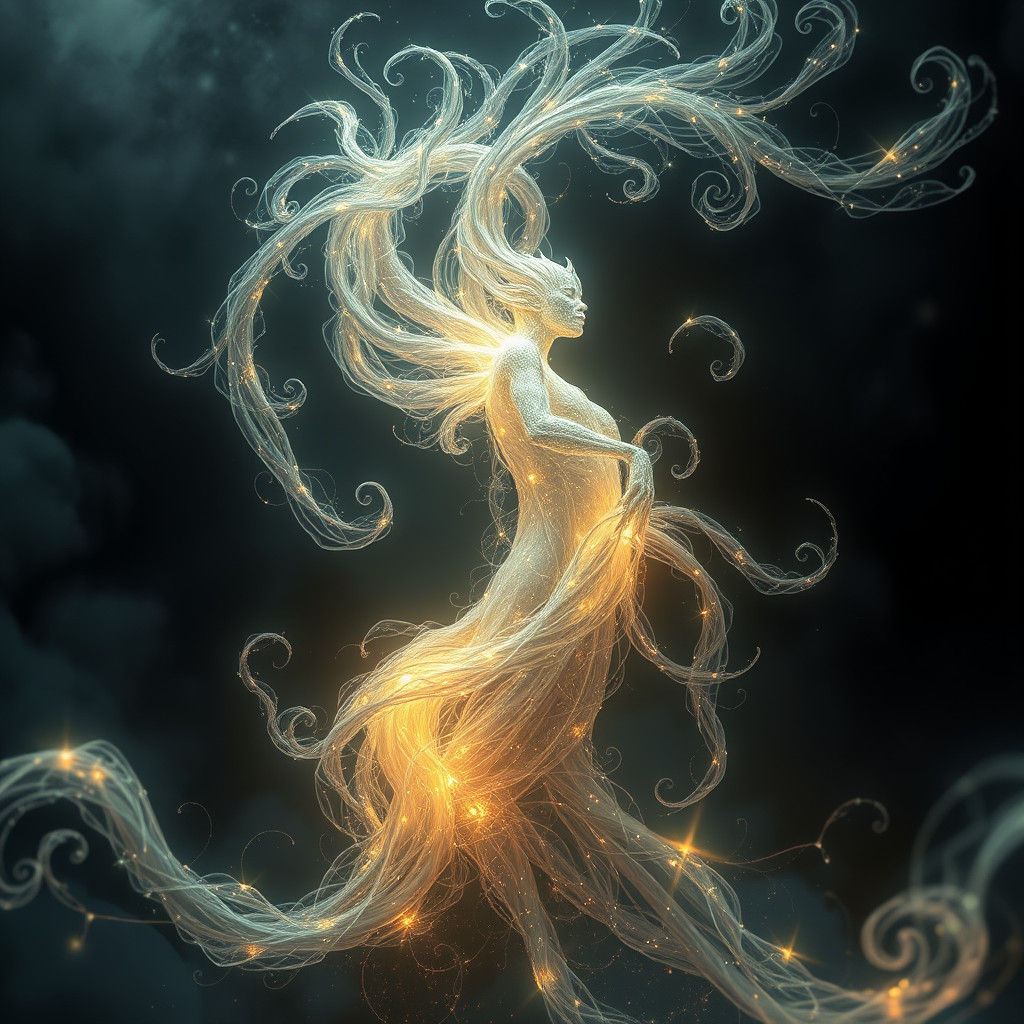 Luminous Being of Light in Digital Matte Painting