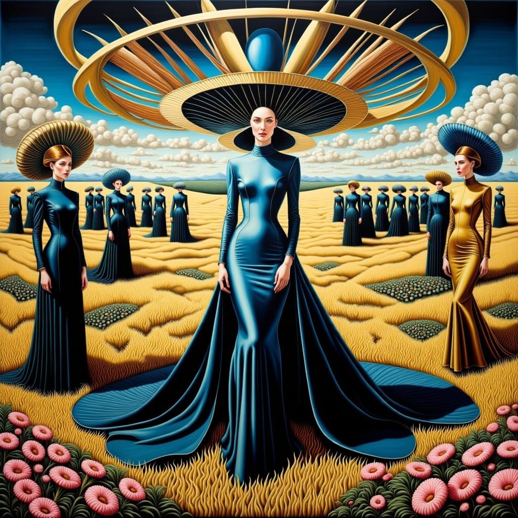 Surreal Sunday Flux in Vibrant Mirage