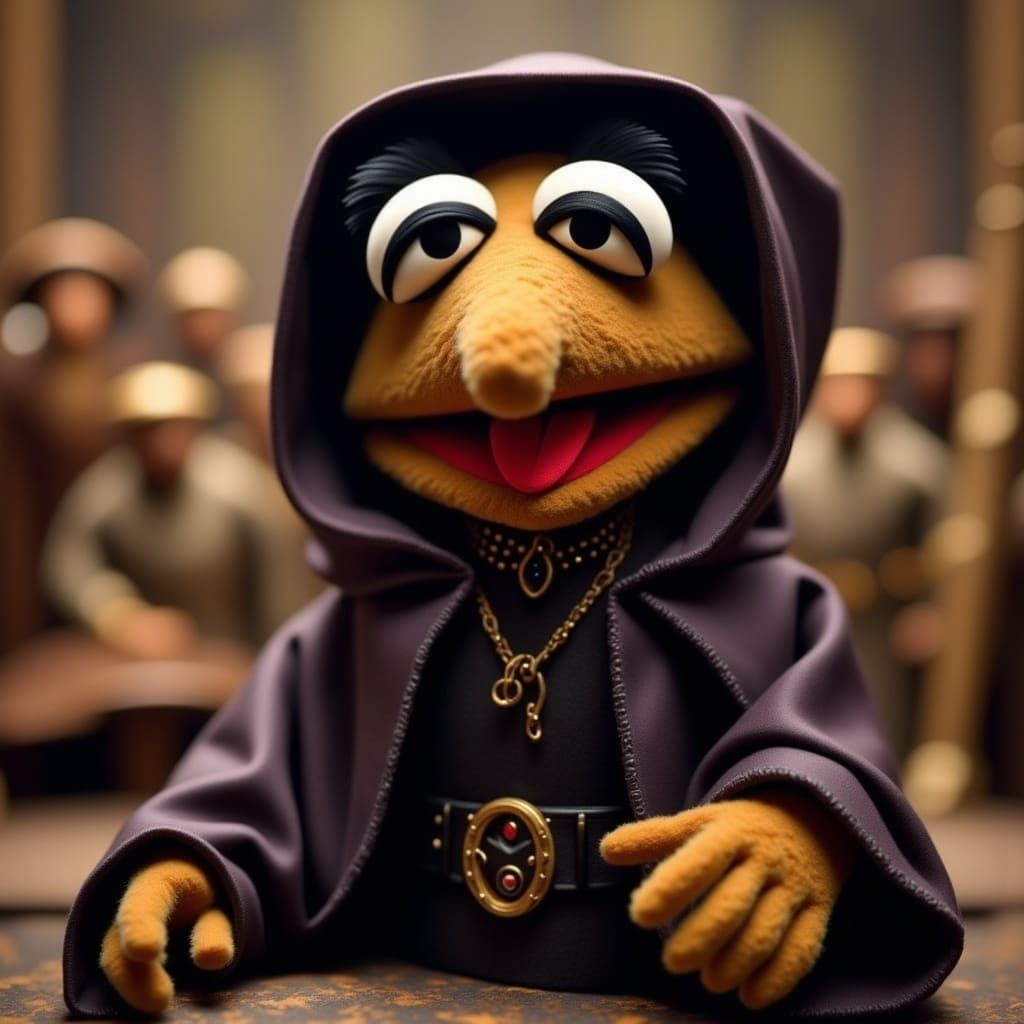 Harriet Tubman in Stealth Leading Refugees: Muppet Style