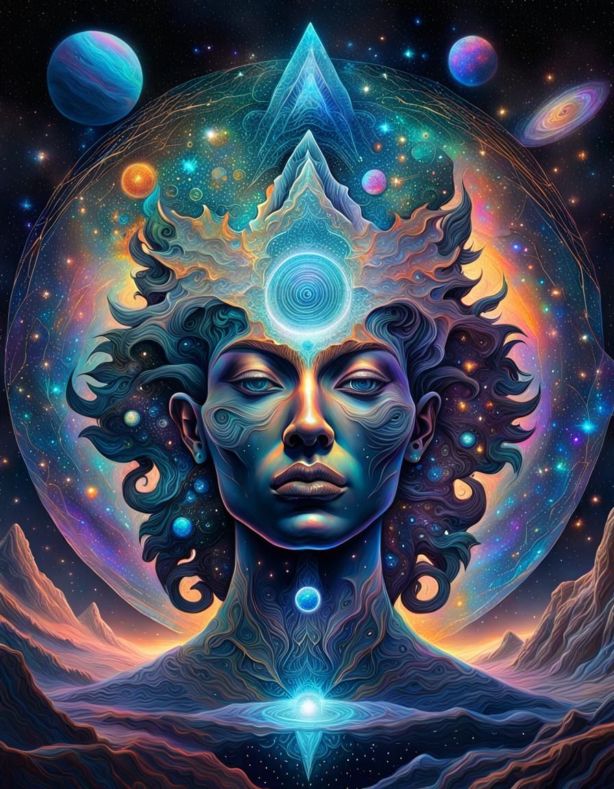 Cosmic Empathy: A Holographic Astral Illustration