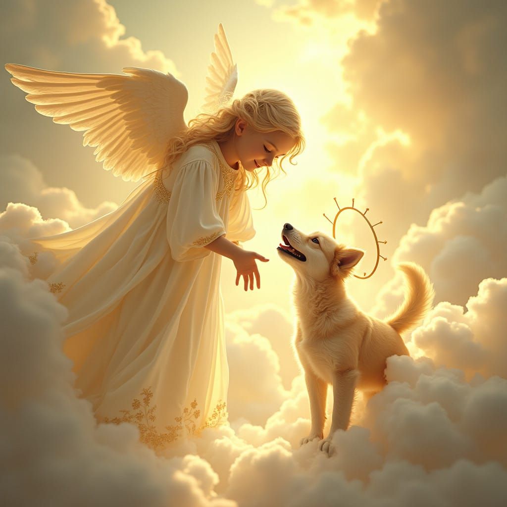 Angel Guardian of Faithful Canine Companion