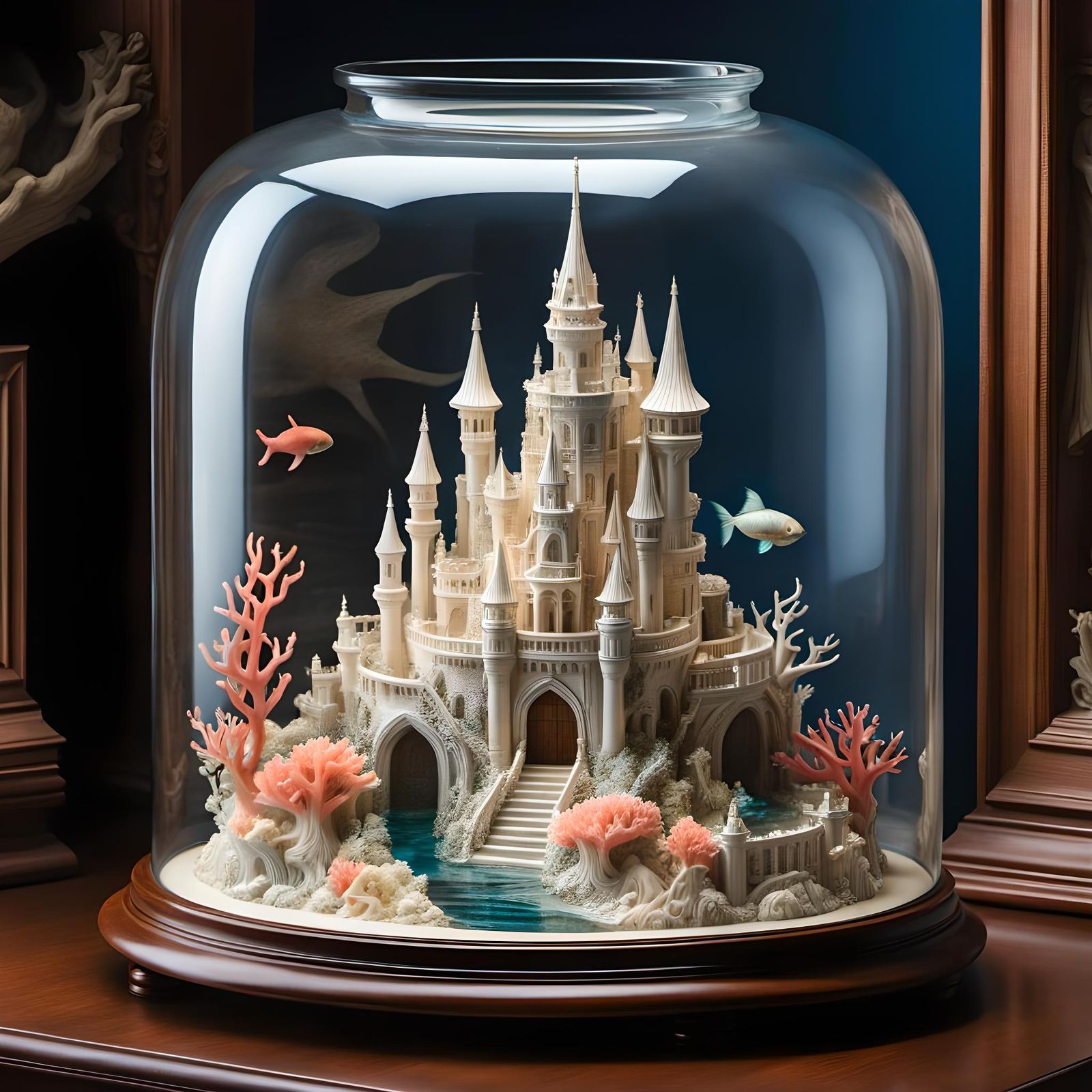 Mermaid Castle Fish Bowl