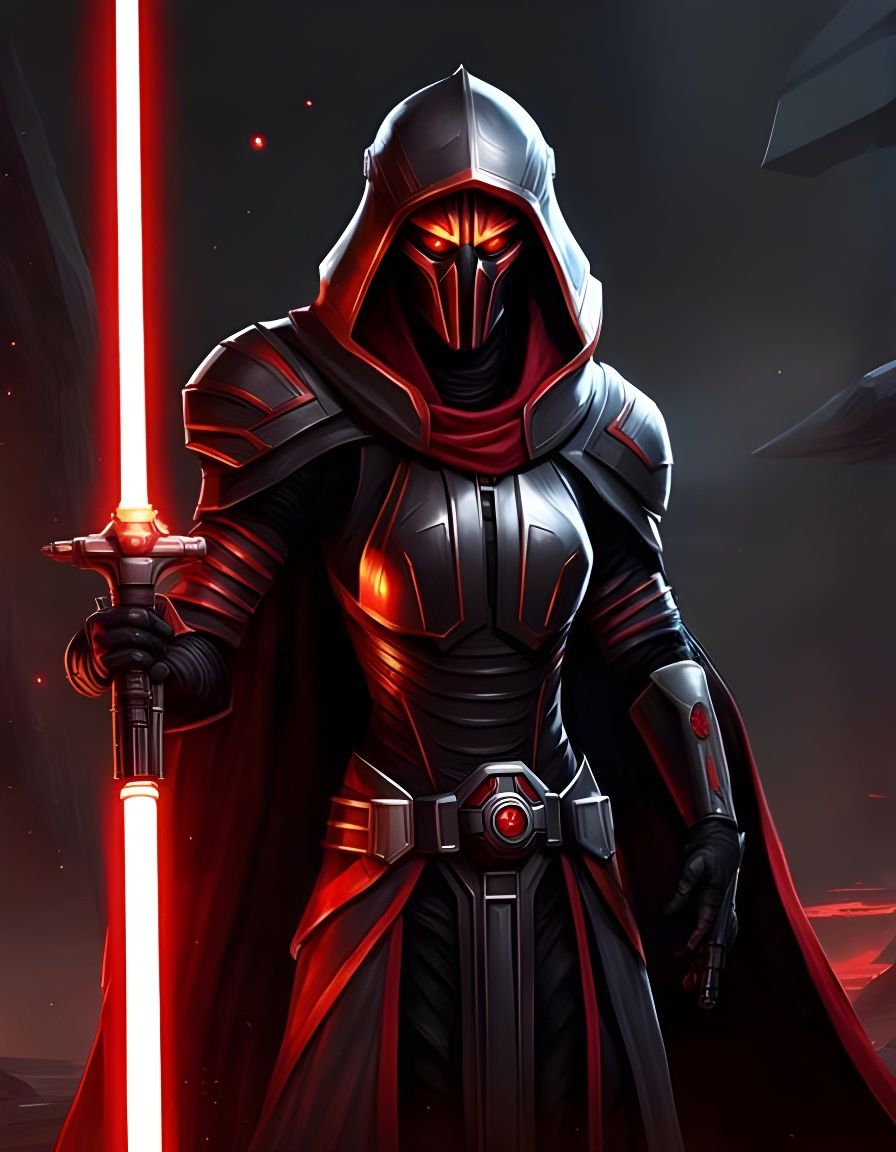 Alien Sith Warrior in Dark Cave