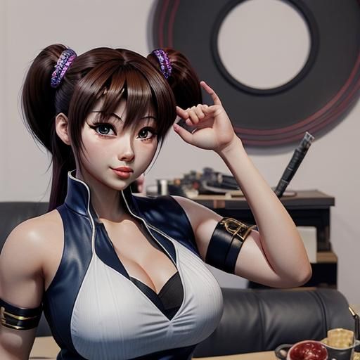 Chun Li: 3D Anime Art Inspired by WLOP