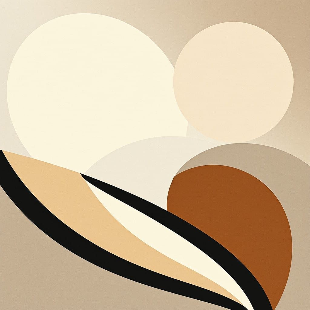 Geometric Abstractions in Soft Gray Tones