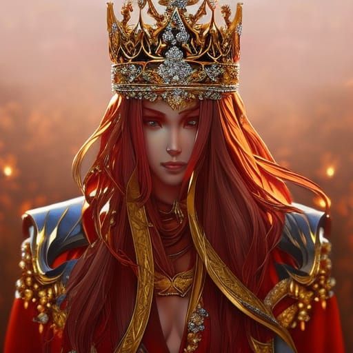 Intricate Crown of Gold, Diamonds and Thorns