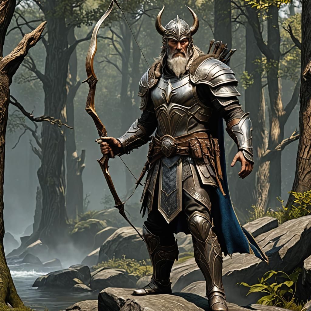 Odin as Skyrim Archer in Thunder Armor