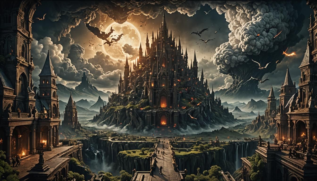 Duality of Good and Evil: Digital Matte Painting