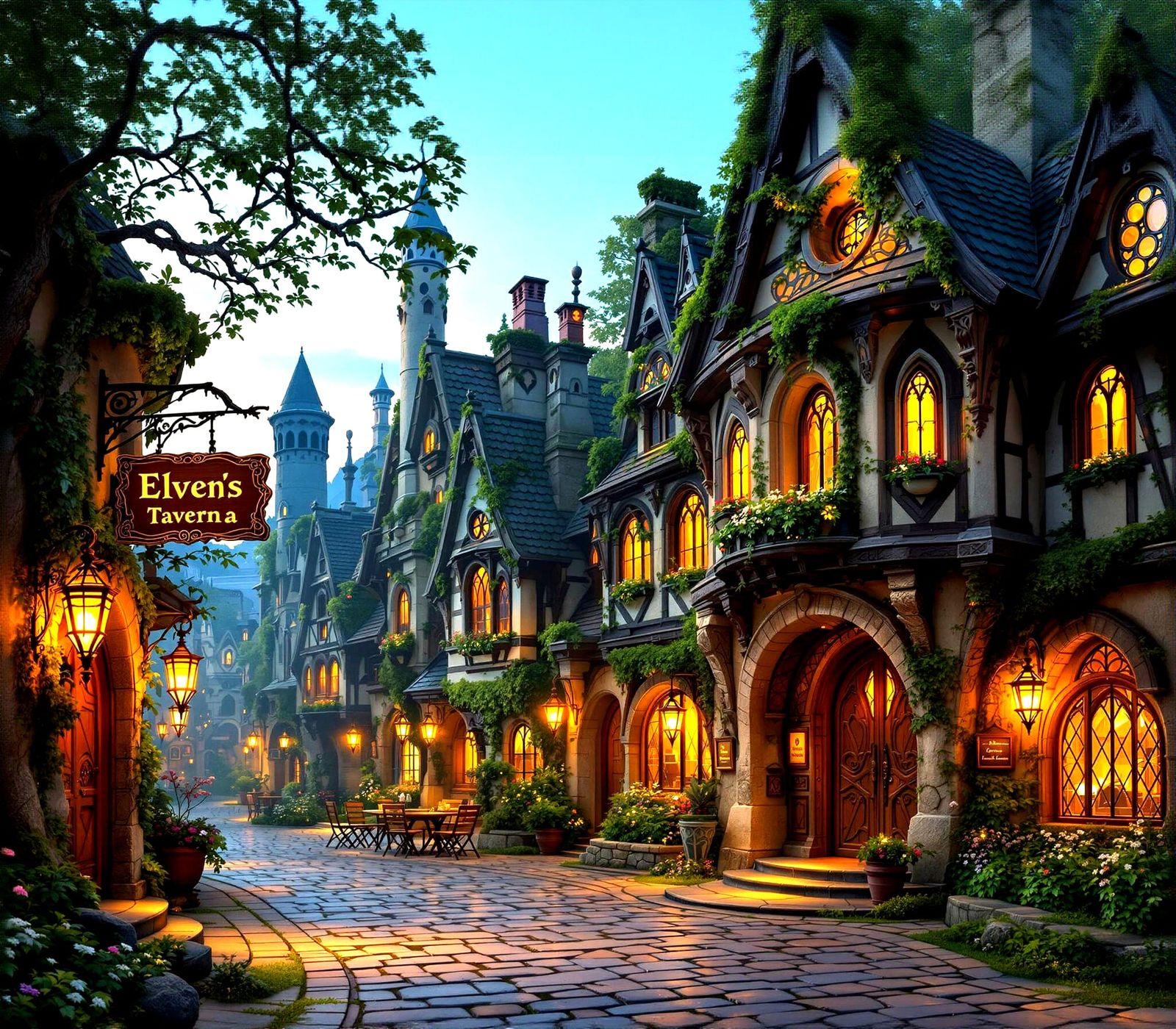 A lovely magical evening stroll