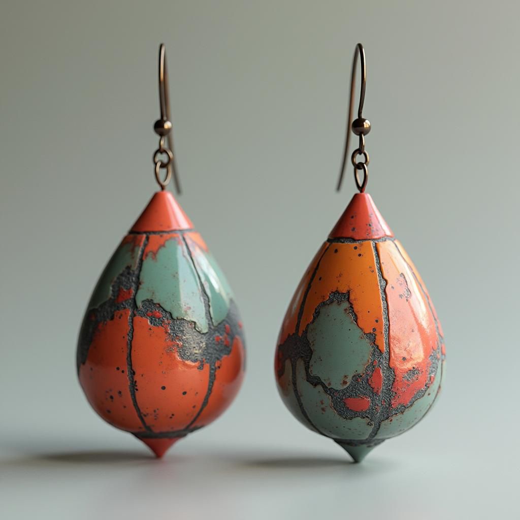 Elegant Polymer Clay Earrings: Handmade Minimalist Design